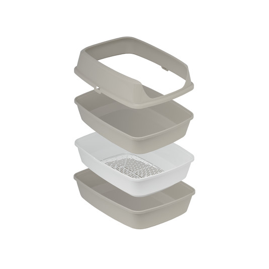 ארגז צרכים חצי סגור עם מסננת מודרנה MODERNA