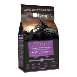 אוכל גורים בלאק אולימפוס גזע גדול עוף