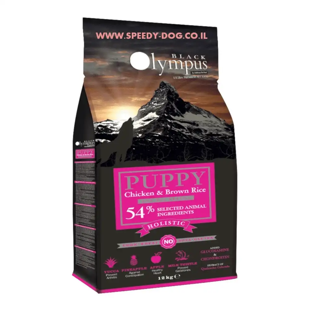 בלאק אולימפוס BLACK OLYMPUS גורים עוף ואורז בלאק אולימפוס BLACK OLYMPUS גורים עוף ואורז