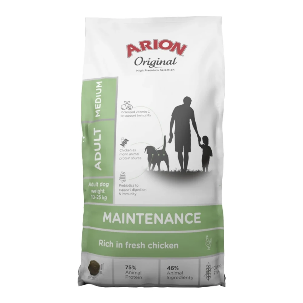 אוכל כלבים אריון ARION בוגר עוף ואורז אוכל כלבים אריון ARION בוגר עוף ואורז