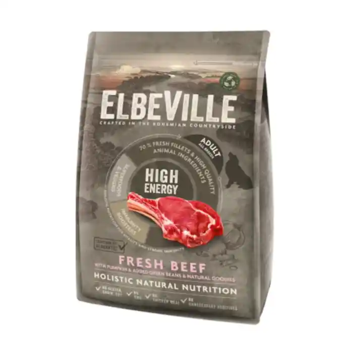 מזון כלבים אלבוויל ELBEVILLE בוגר בקר טרי מזון כלבים אלבוויל ELBEVILLE בוגר בקר טרי