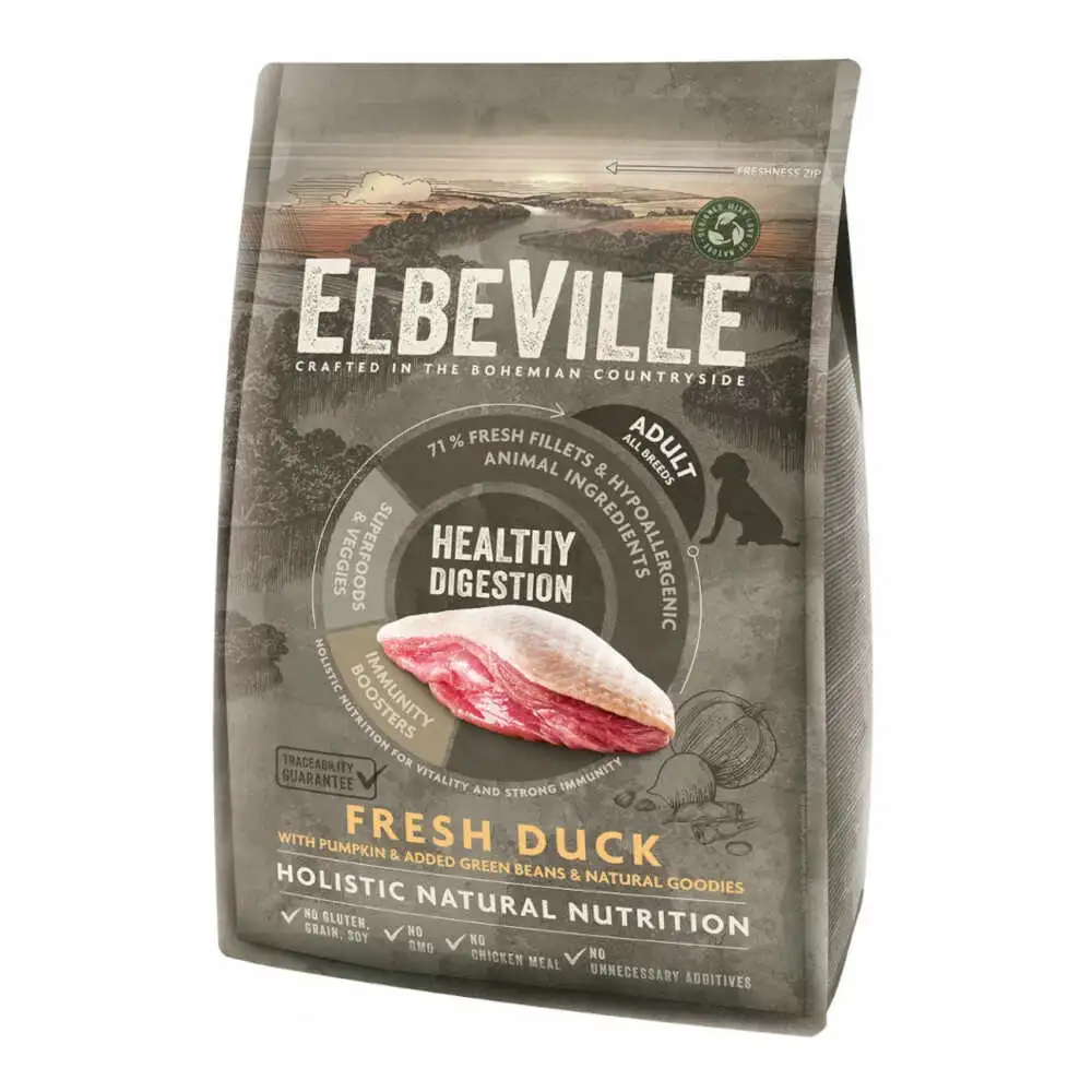 מזון כלבים אלבוויל ELBEVILLE ברווז והודו גזע בינוני מזון כלבים אלבוויל ELBEVILLE ברווז והודו גזע בינוני