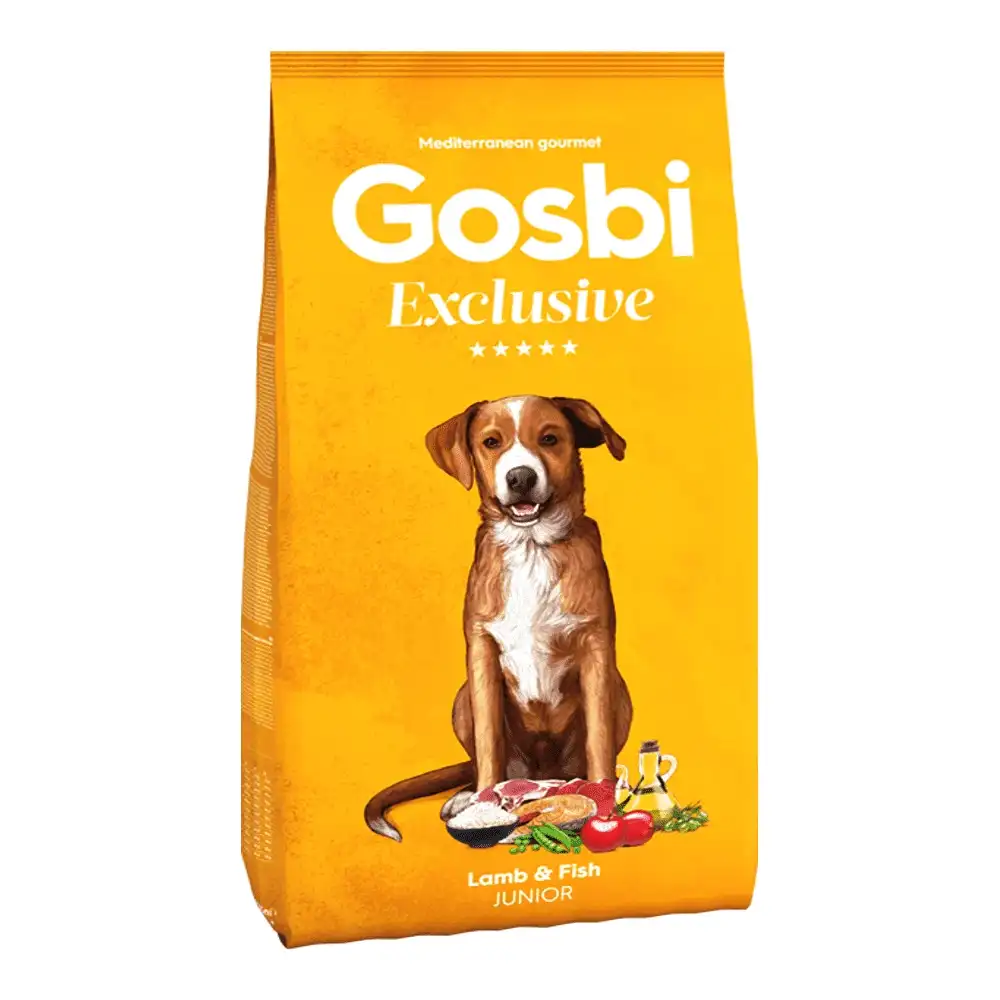 אוכל לגורי כלבים גוסבי GOSBI אקסלוסיב ג‘וניור כבש ודגים אוכל לגורי כלבים גוסבי GOSBI אקסלוסיב ג‘וניור כבש ודגים