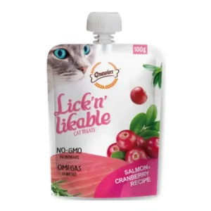 חטיף חתולים GNAWLERS מחית סלמון וחמוציות