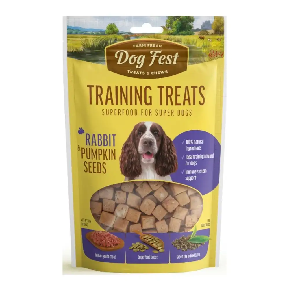 חטיף אילוף כלבים דוג פסט ארנבת ודלעת משקל : 90 גר‘