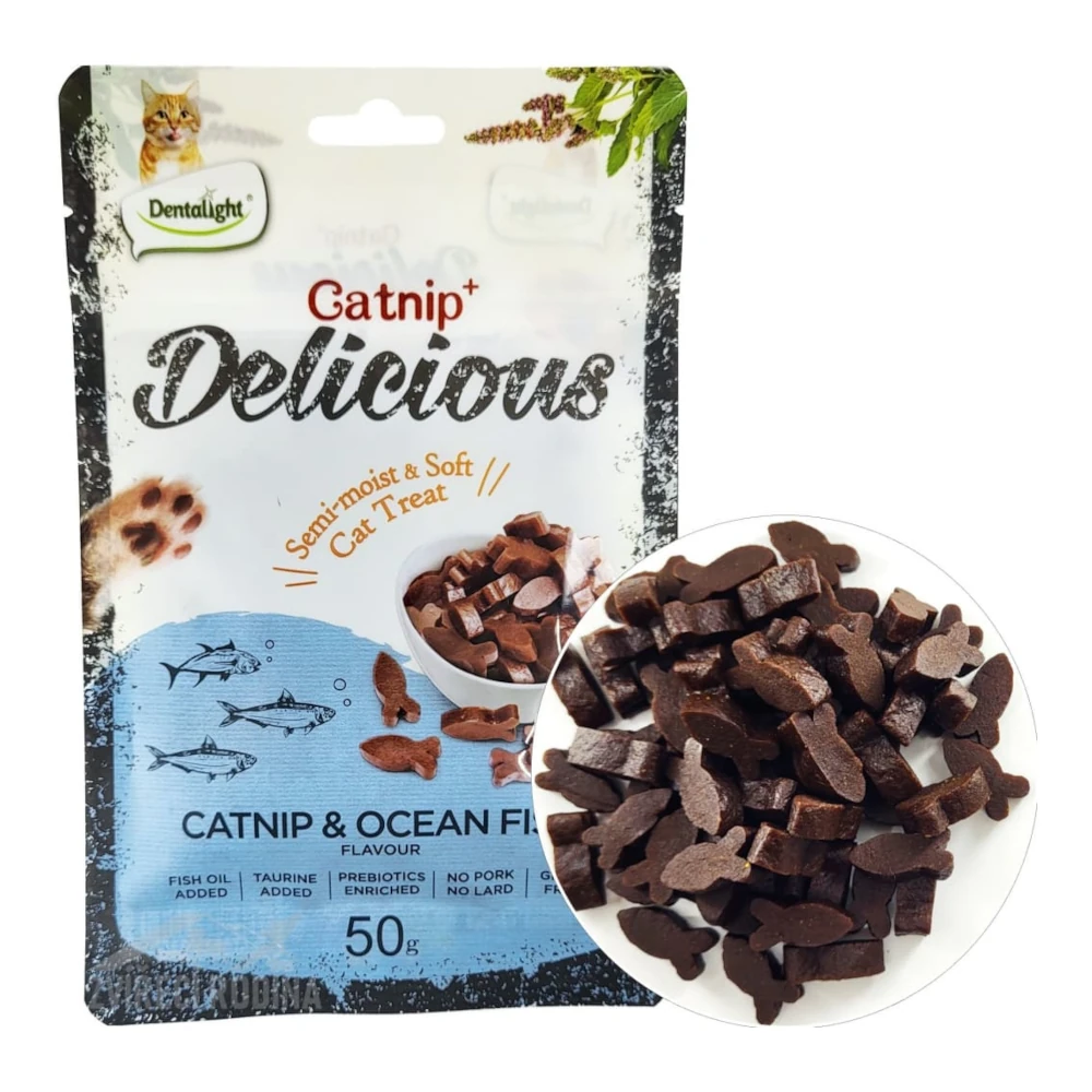 חטיף חתולים דנטה לייט Dentalight קטניפ ודגים