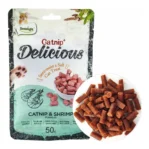 חטיף חתולים דנטה לייט Dentalight קטניפ ושרימפס