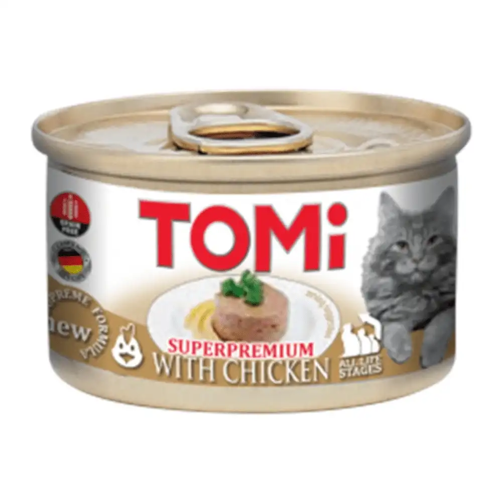 מעדן מוס לחתול טומי TOMI עוף מעדן מוס לחתול טומי TOMI עוף