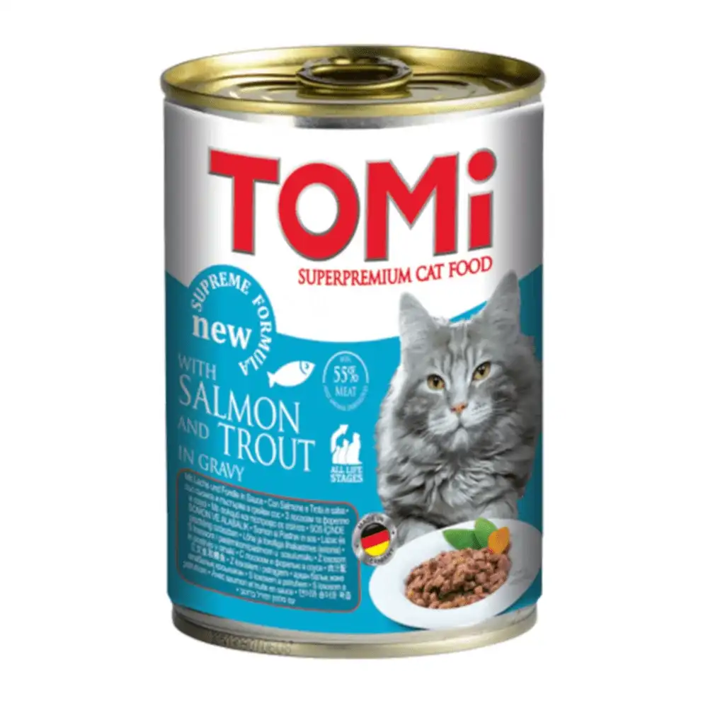 שימור חתולים טומי TOMI סלמון ופורל שימור חתולים טומי TOMI סלמון ופורל