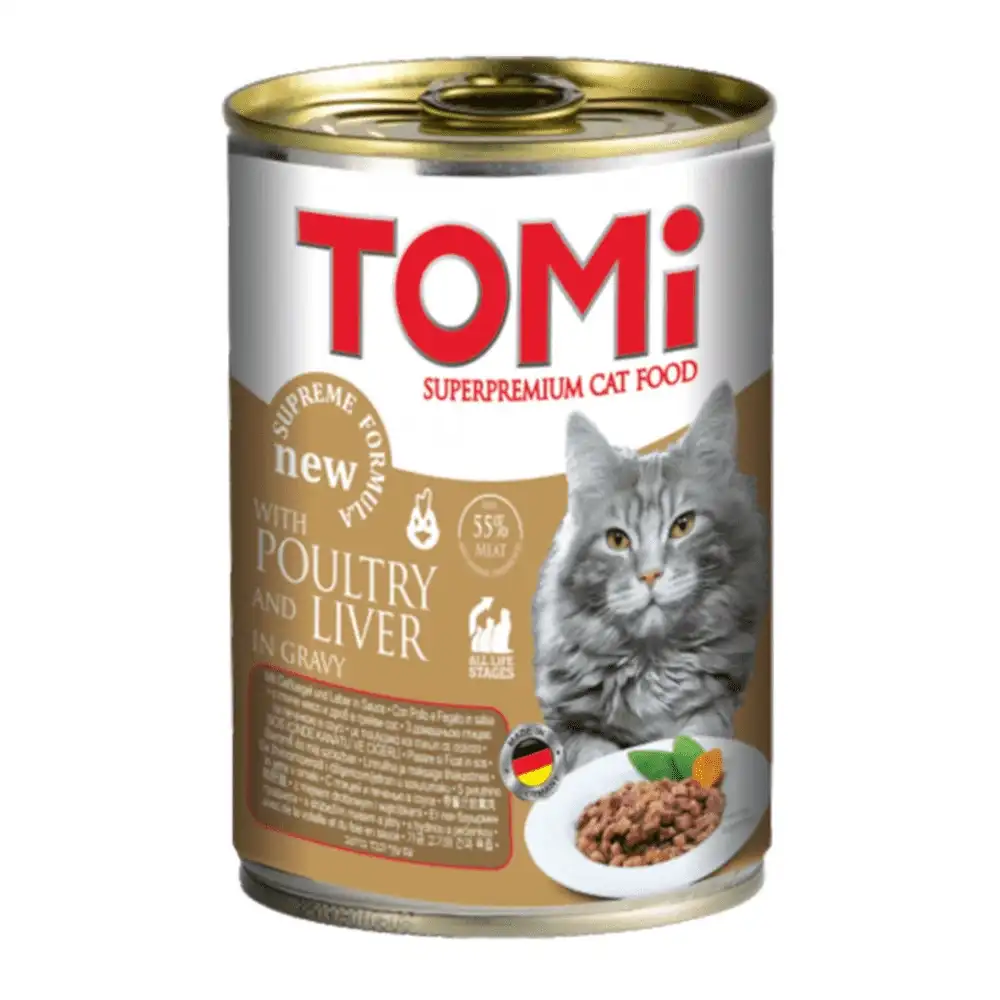 שימור חתולים טומי TOMI עוף וכבד שימור חתולים טומי TOMI עוף וכבד