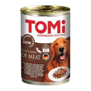 מזון רטוב לכלבים טומי TOMI בוגר 5 סוגי בשר