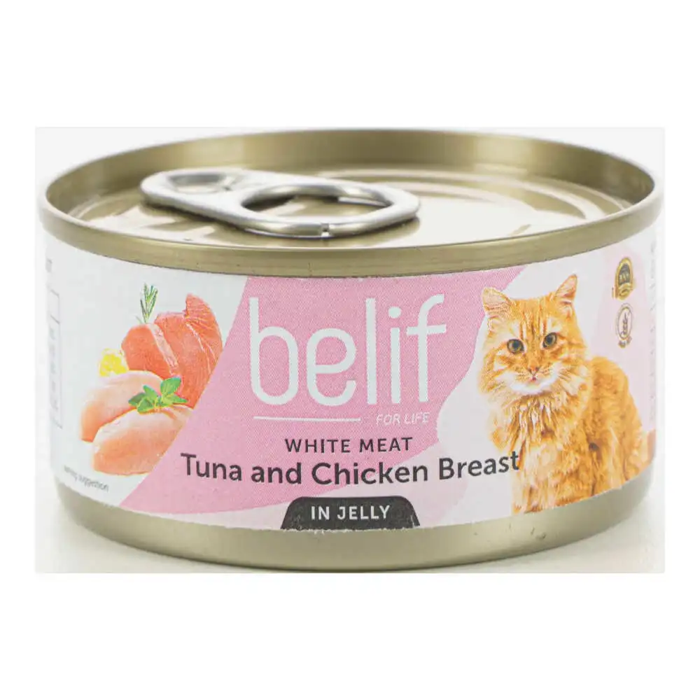 מעדן לחתול בליף – belife טונה וחזה עוף בג‘לי מעדן לחתול בליף – belife טונה וחזה עוף בג‘לי