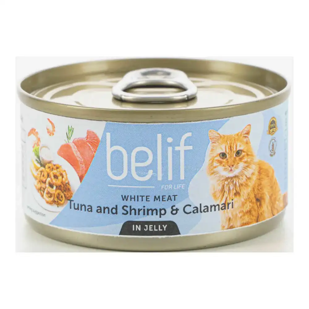 מעדן לחתול בליף – belife טונה שרימפס וקלמרי בג'לי מעדן לחתול בליף – belife טונה שרימפס וקלמרי בג'לי