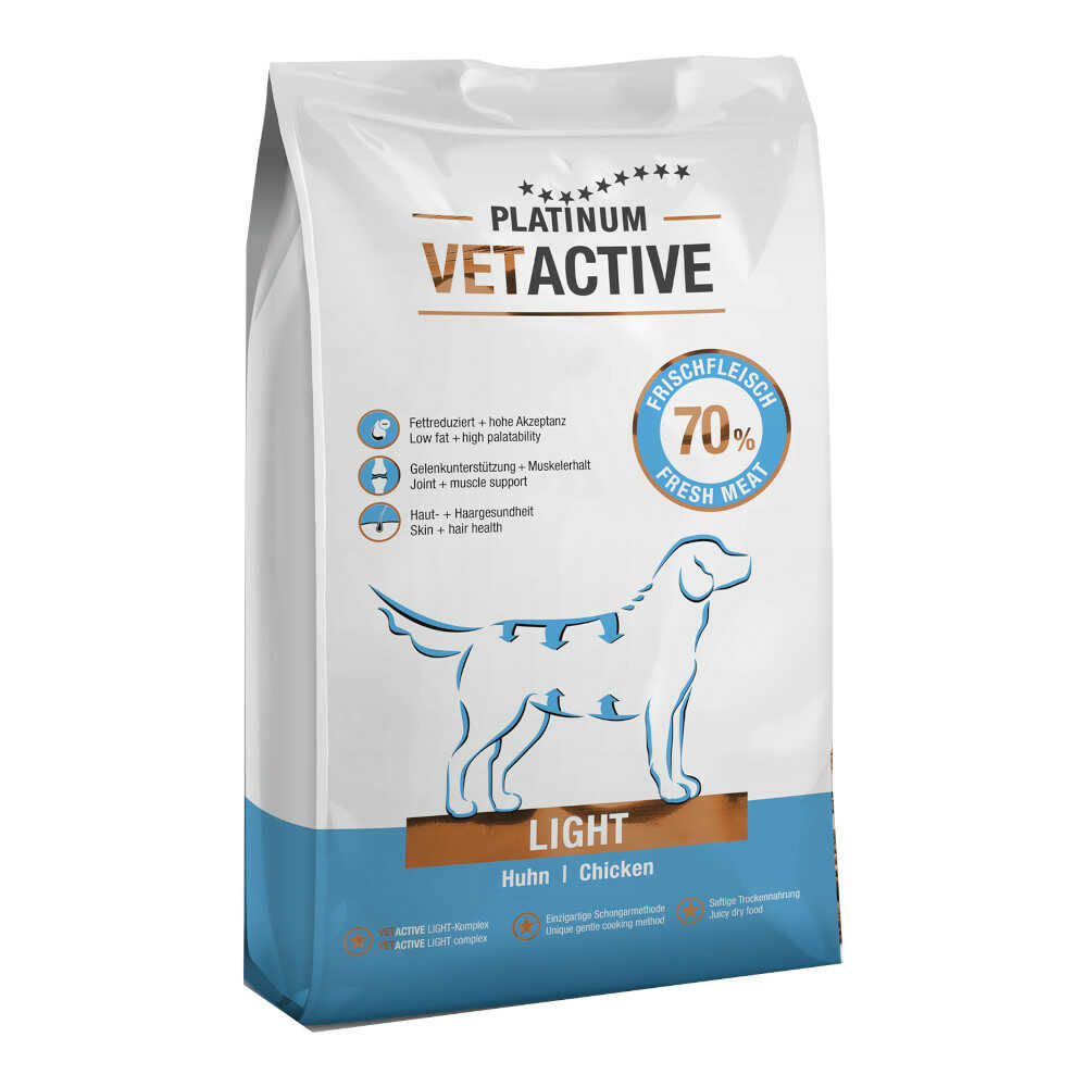 מזון לכלבים פלטינום PLATINUM לייט עוף ואורז