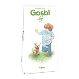 מזון פרמיום לגורי כלבים כלבים גוסבי GOSBI לייף  עוף