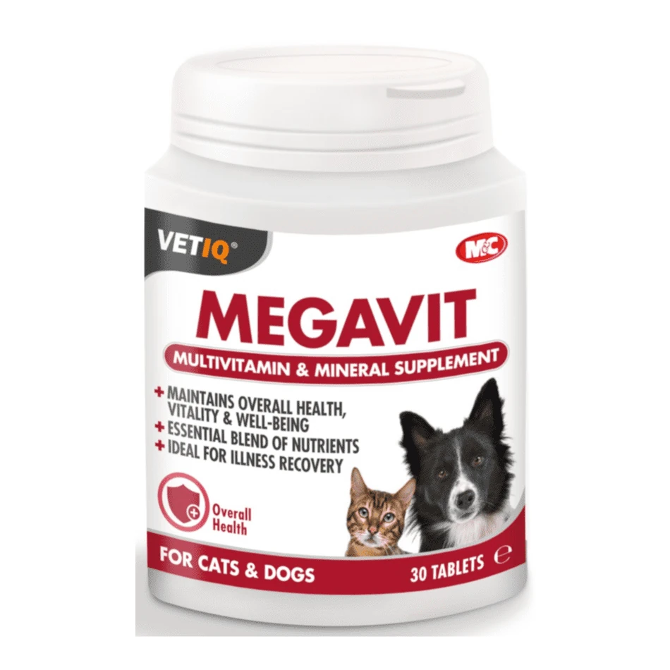 VETIQ MEGA VIT מולטי ויטמין לכלבים וחתולים