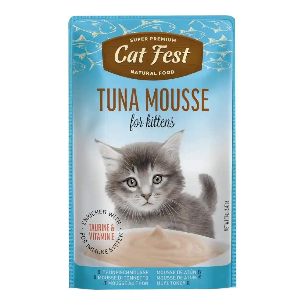 מעדן מוס טונה קאט פסט Cat Fest לגורי חתולים מעדן מוס טונה קאט פסט Cat Fest לגורי חתולים