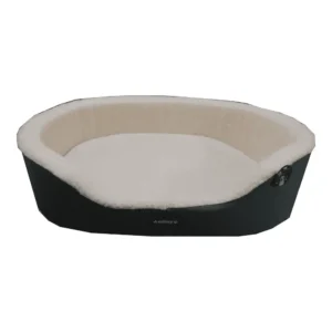 מיטת פרווה לבנה לכלב אורך: 80 ס"מ