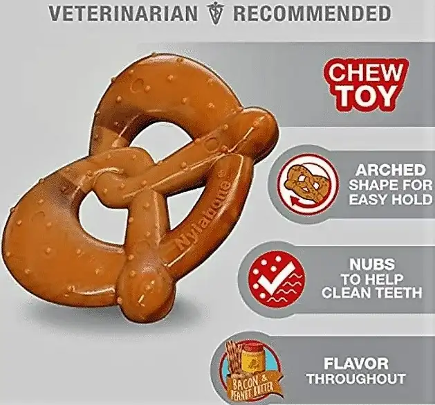 נילבון Nylabone - צעצוע לעיסה בצורת בייגלה נילבון Nylabone - צעצוע לעיסה בצורת בייגלה