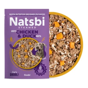 מזון טבעי מאודה לכלבים נטסבי Natsbi ברווז ועוף