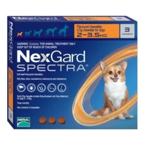 נקסגארד ספקטרה  NEXGARD SPECTRA משקל : 2-3.5 ק"ג