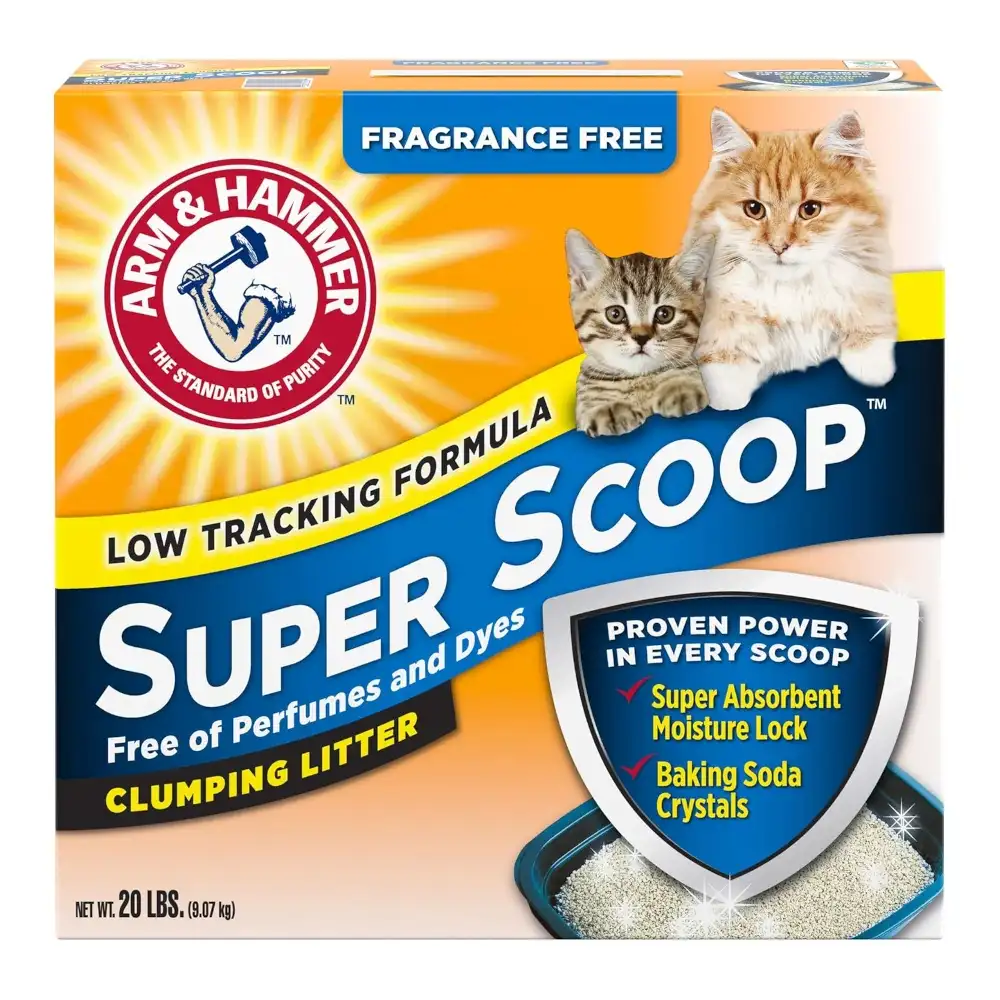 חול מתגבש לחתולים הרם והמר ARM & HAMMER סופר סקופ ללא ריח