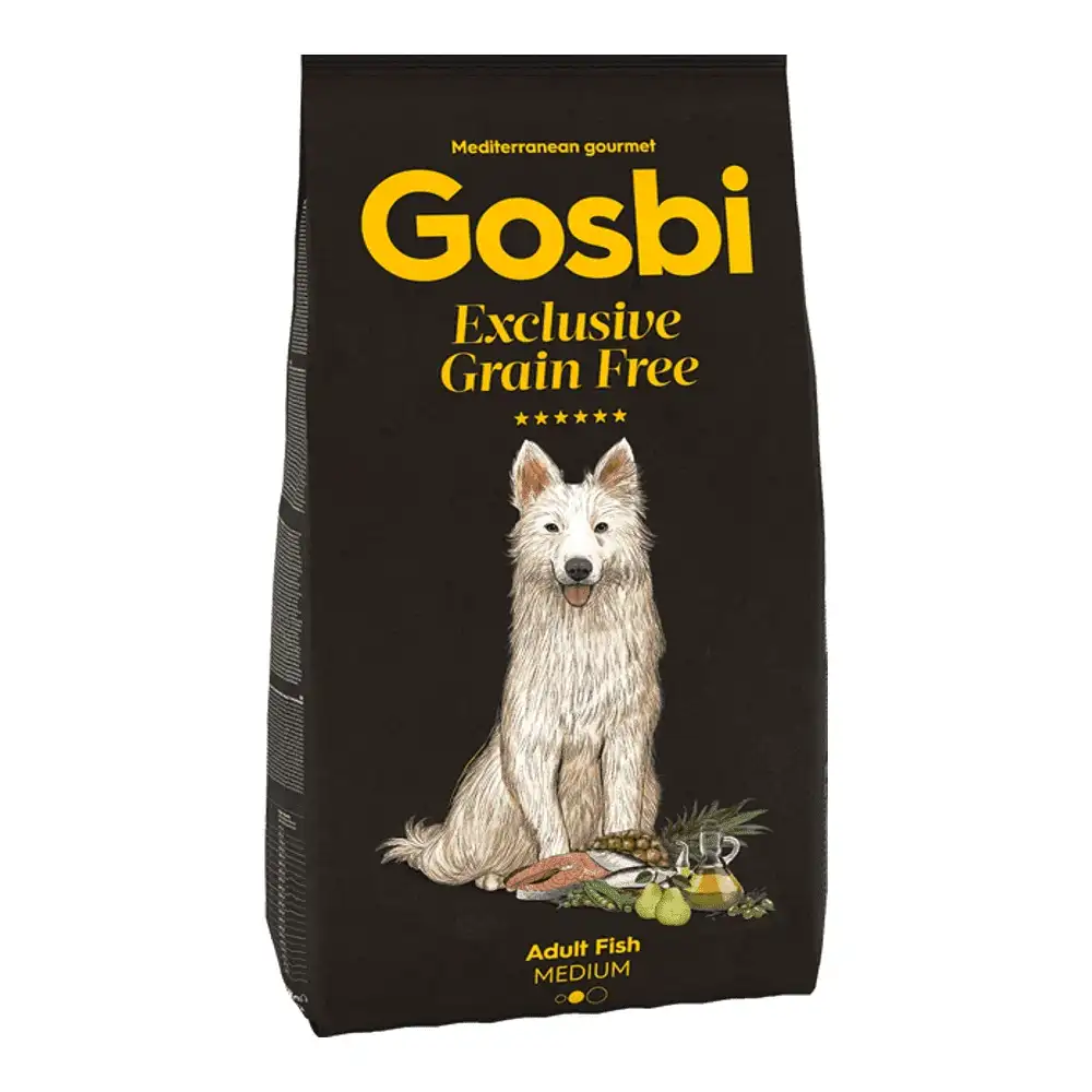מזון כלבים גוסבי GOSBI אקסלוסיב סלמון ללא דגנים