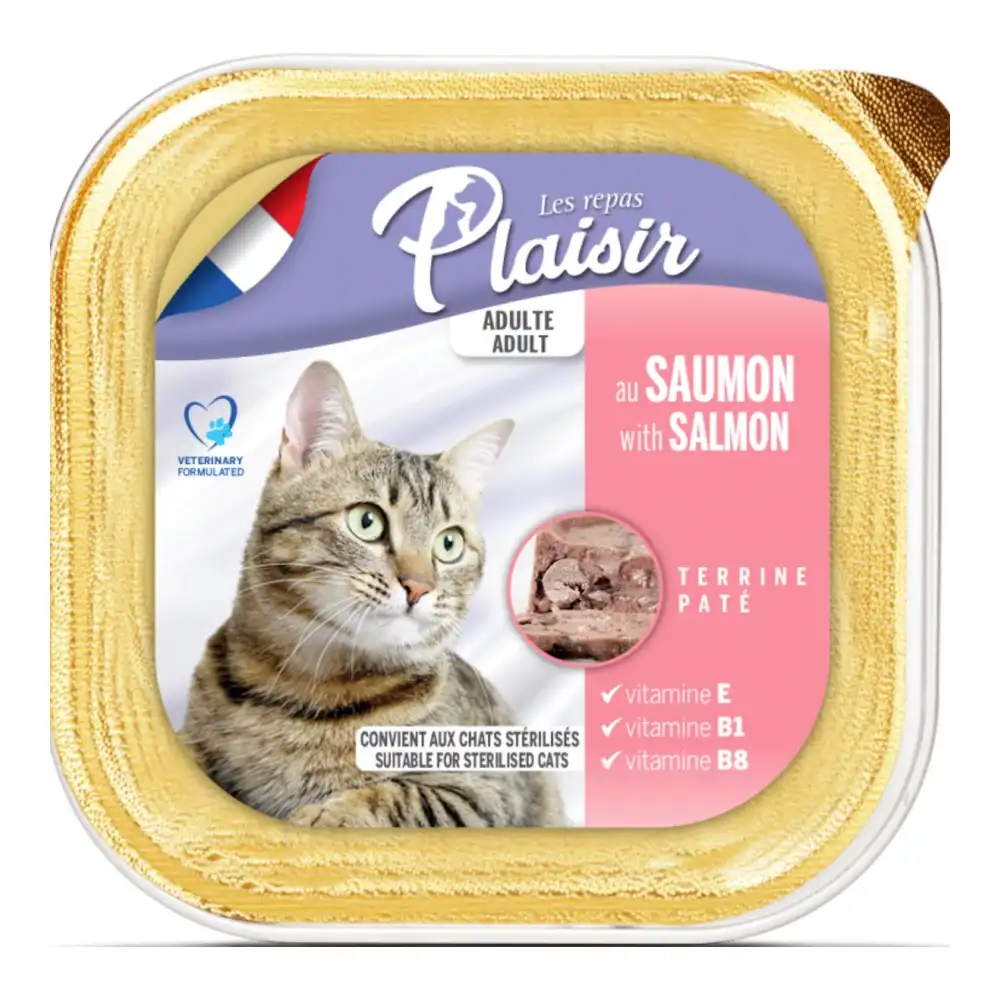 מעדן פטה לחתול פלאז‘יר PLAISIR סלמון מעדן פטה לחתול פלאז‘יר PLAISIR סלמון