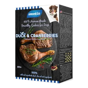 ביסקוויט כלבים סמוקיס smookies ברווז וחמוציות