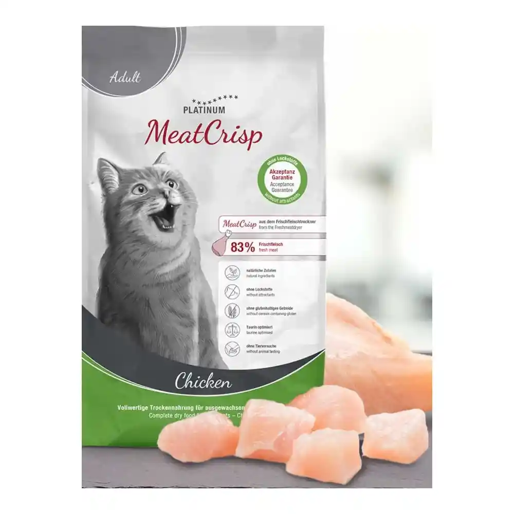 אוכל חתולים פלטינום PLATINUM עוף וסלמון