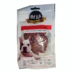 חטיף לכלבים פט לייף לבבות ברווז ואורז משקל : 80 גר‘