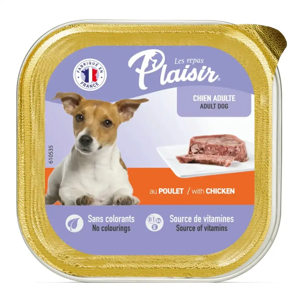 שימור לכלב פלאז‘יר PLAISIR עוף שימור לכלב פלאז‘יר PLAISIR עוף