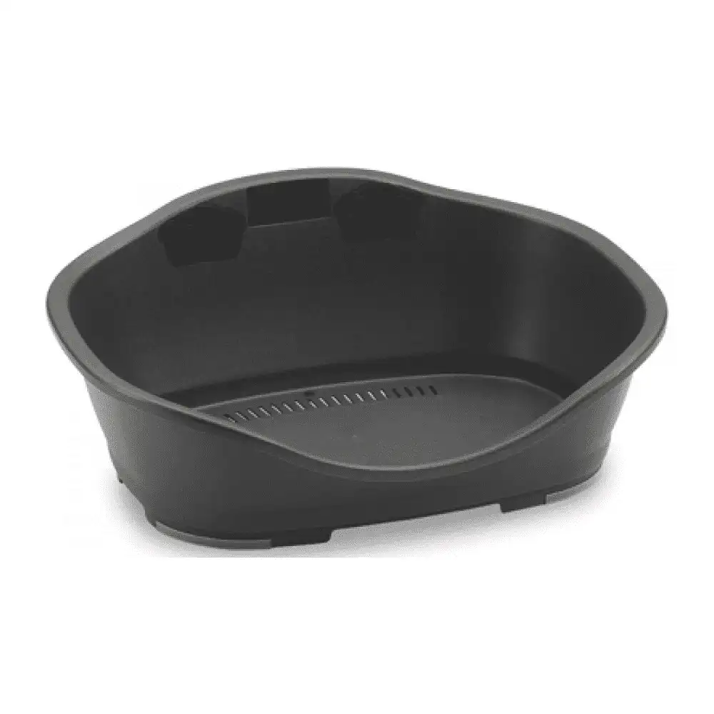 מיטת פלסטיק לכלב סליפר שחור