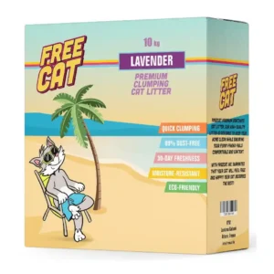 חול מתגבש לחתול FREE CAT לוונדר