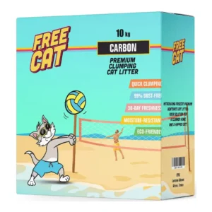 חול מתגבש לחתול FREE CAT קרבון
