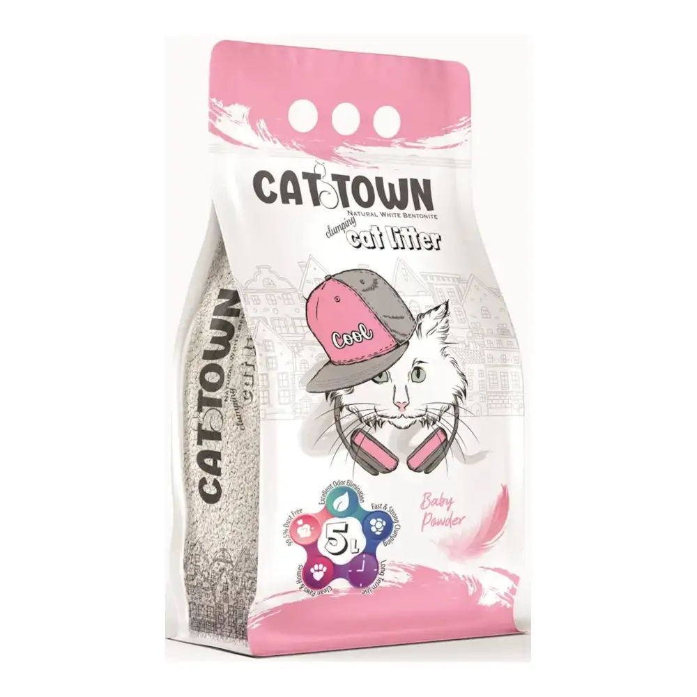 חול מתגבש לחתול CAT TOWN טלק תינוקות