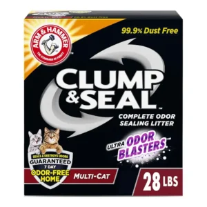 חול מתגבש לחתול הרם והמר Arm & Hammer Clump & Seal Multi