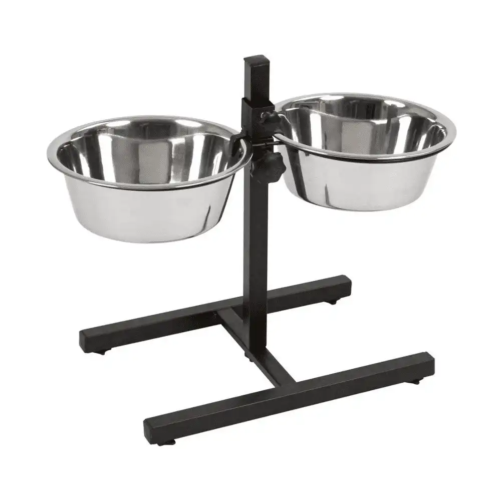 סטנד אוכל ושתיה מתכוונן לכלבים