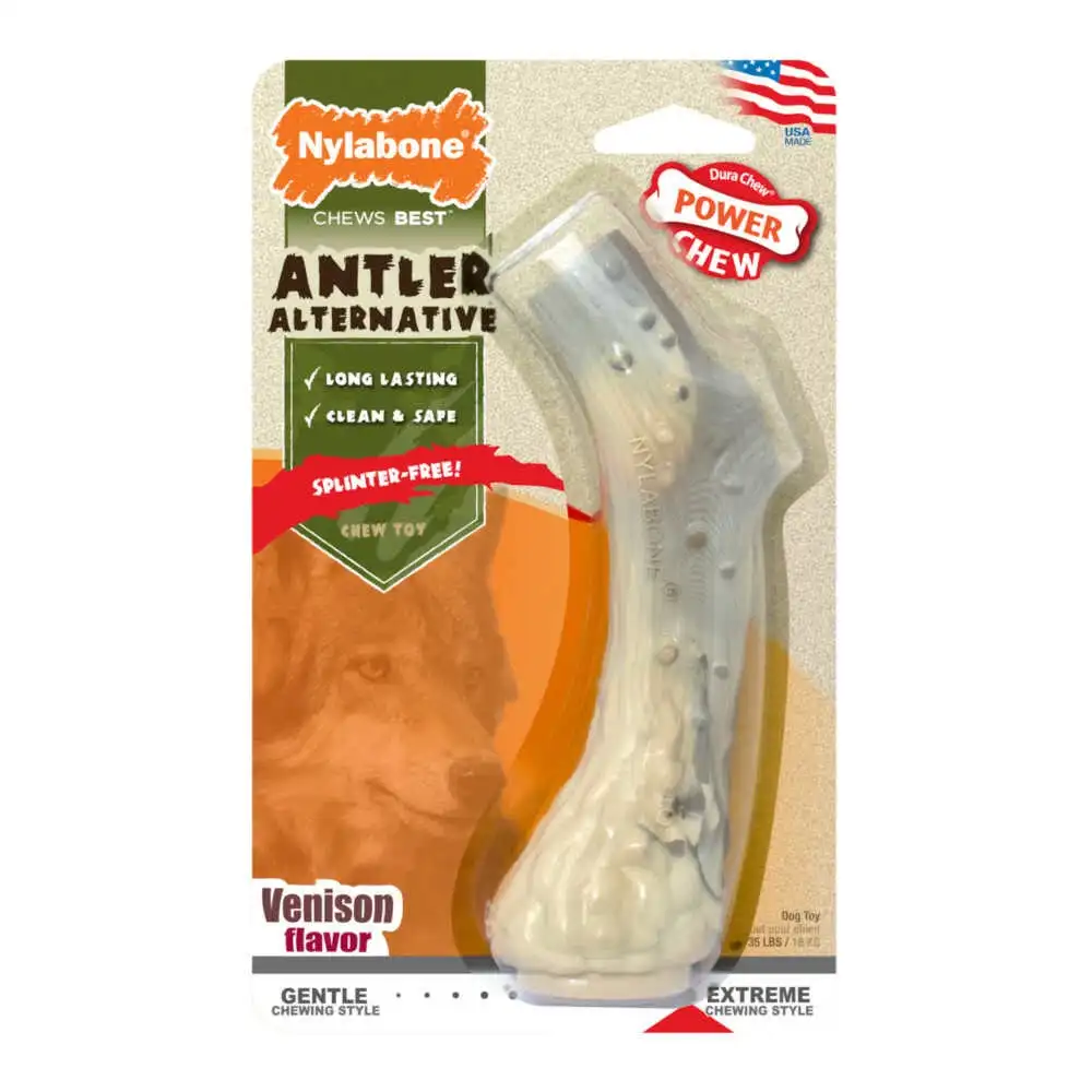 צעצוע נילבון – Nylabone קרן אייל בטעם צבי צעצוע נילבון – Nylabone קרן אייל בטעם צבי