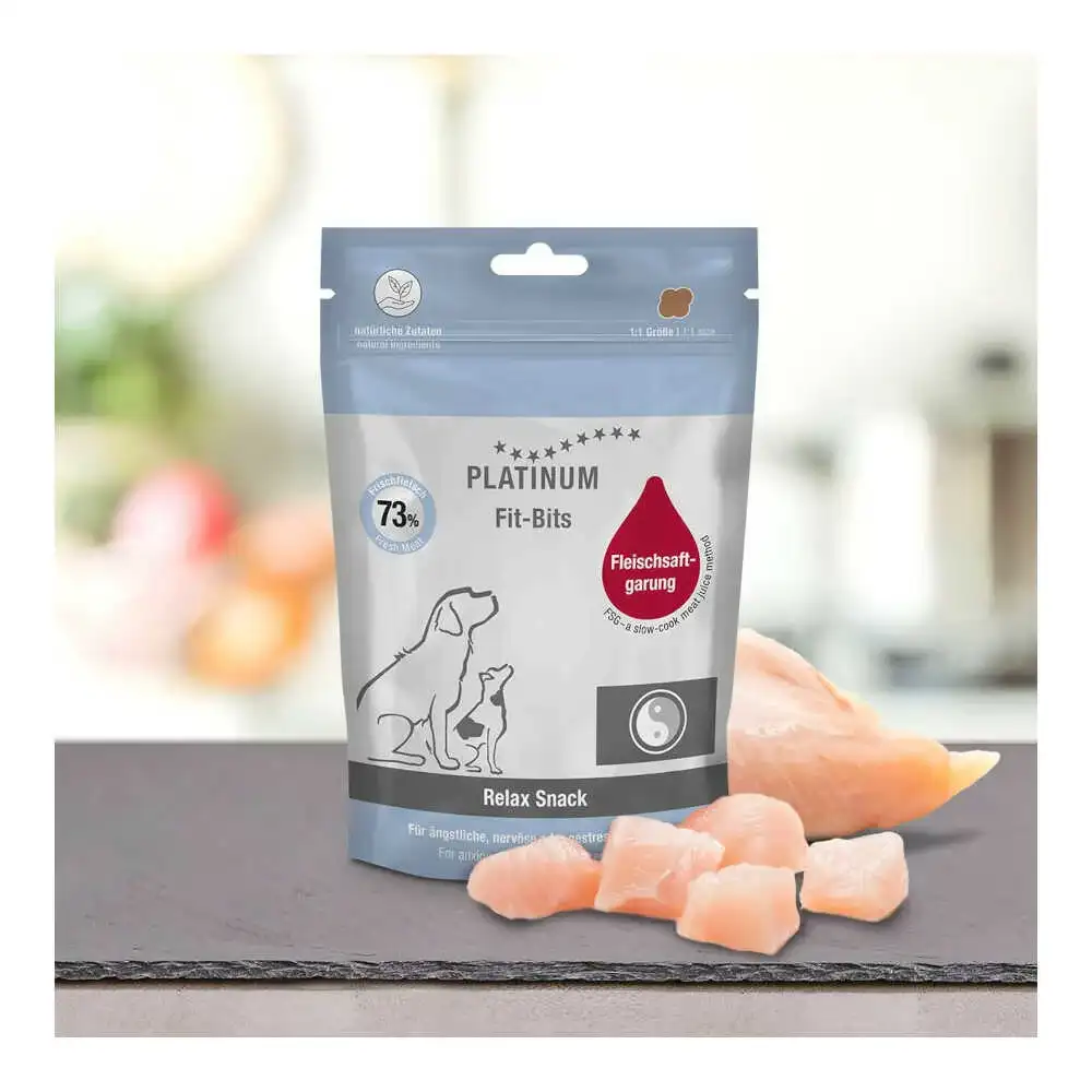 חטיף טיפולי לכלבים פלטינום רילקס משקל : 150 גר‘