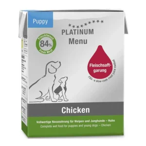 מזון רטוב לכלב פלטינום PLATINUM גורים עוף וירקות