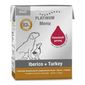 מזון רטוב לכלבים פלטינום PLATINUM חזיר איברי והודו