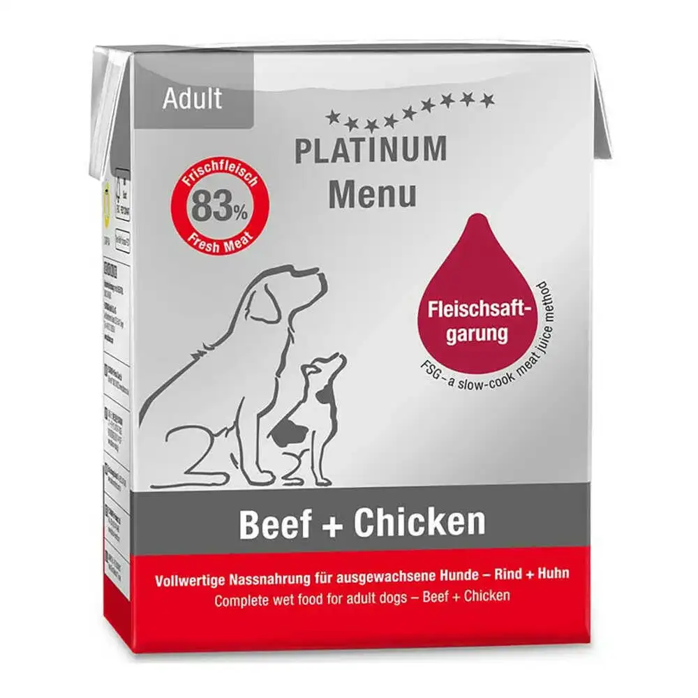 מזון רטוב לכלבים פלטינום PLATINUM עוף ובקר מזון רטוב לכלבים פלטינום PLATINUM עוף ובקר
