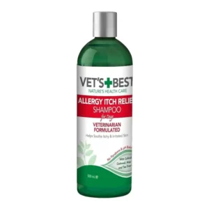 שמפו לכלבים וט בסט VET‘S BEST להקלה על גרד עקב אלרגיה סביבתית