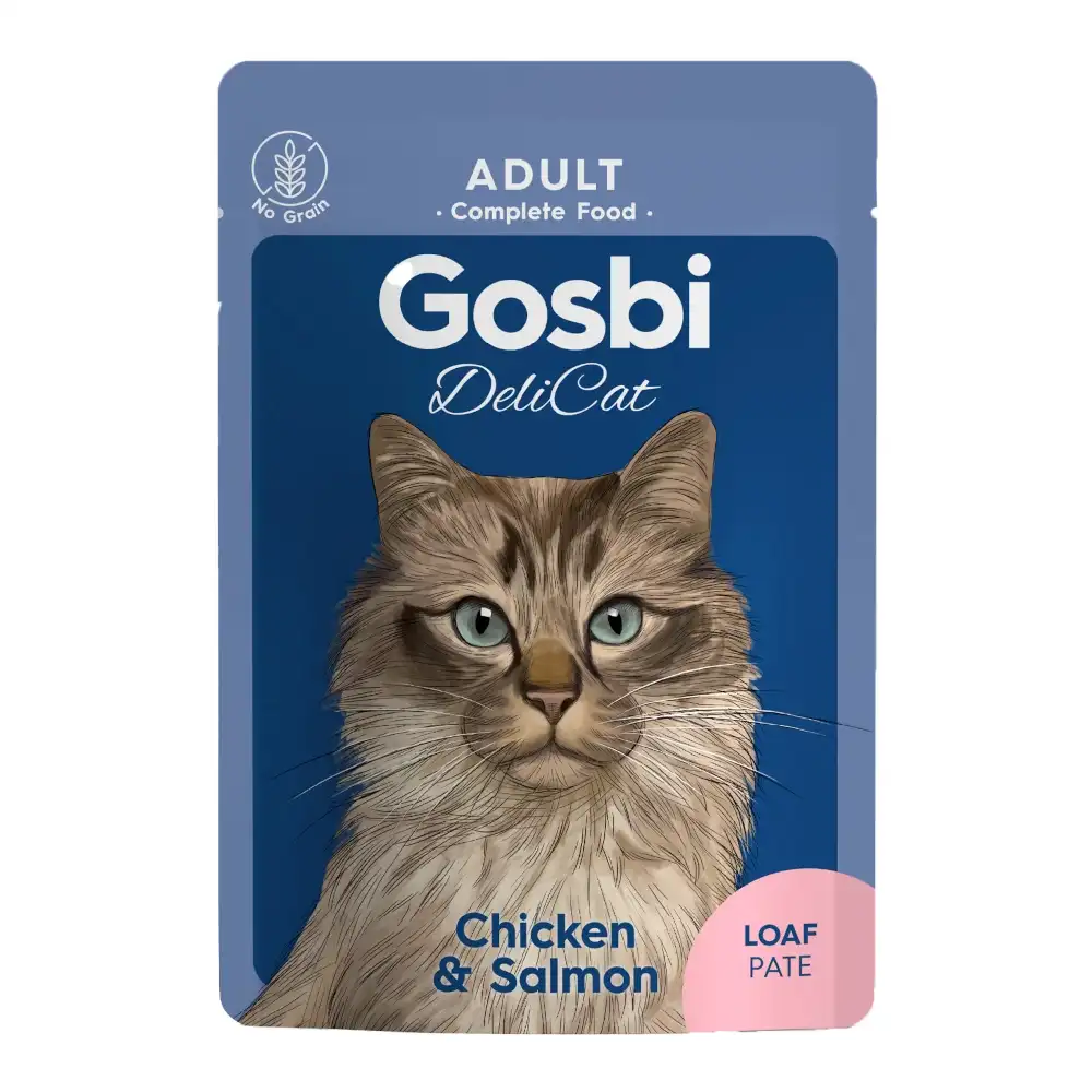 מעדן דליקט גוסבי GOSBI בוגרים עוף וסלמון