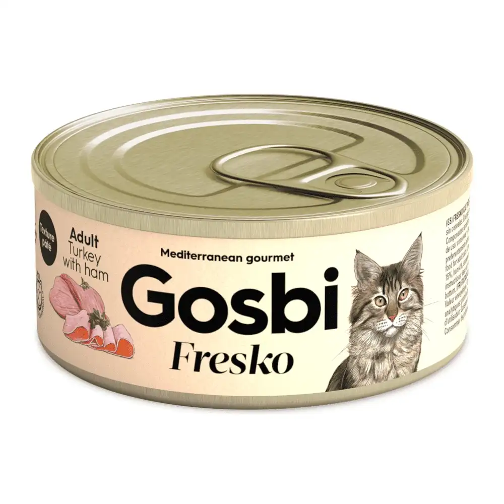 מעדן חתולים גוסבי GOSBI הודו עוף וחזיר מעדן חתולים גוסבי GOSBI הודו עוף וחזיר