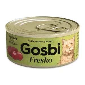 מעדן חתולים גוסבי GOSBI סטרלייז טונה ותפוח