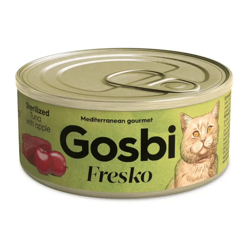 מעדן חתולים גוסבי GOSBI סטרלייז טונה ותפוח מעדן חתולים גוסבי GOSBI סטרלייז טונה ותפוח