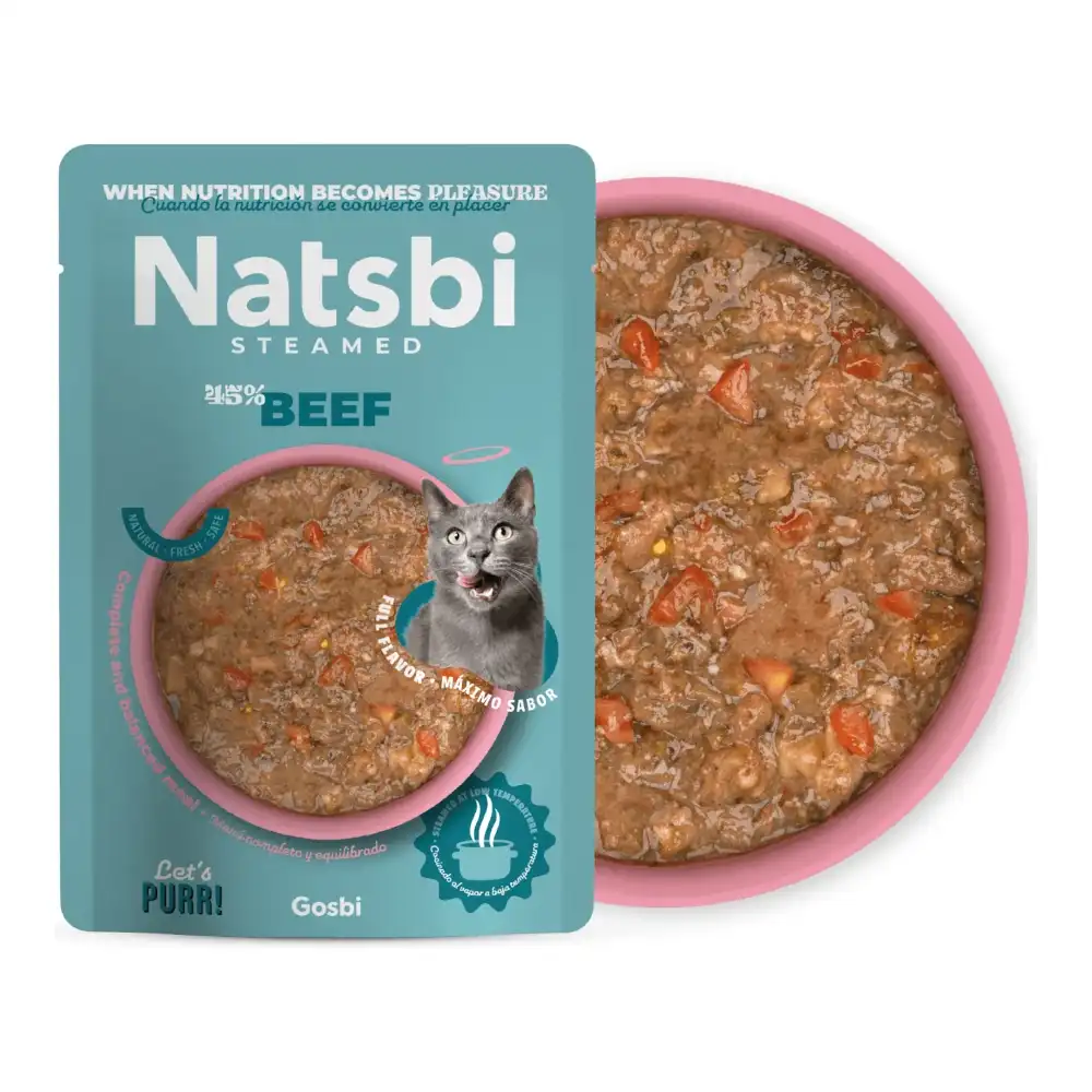 מזון חתולים נטסבי Natsbi בקר מזון חתולים נטסבי Natsbi בקר