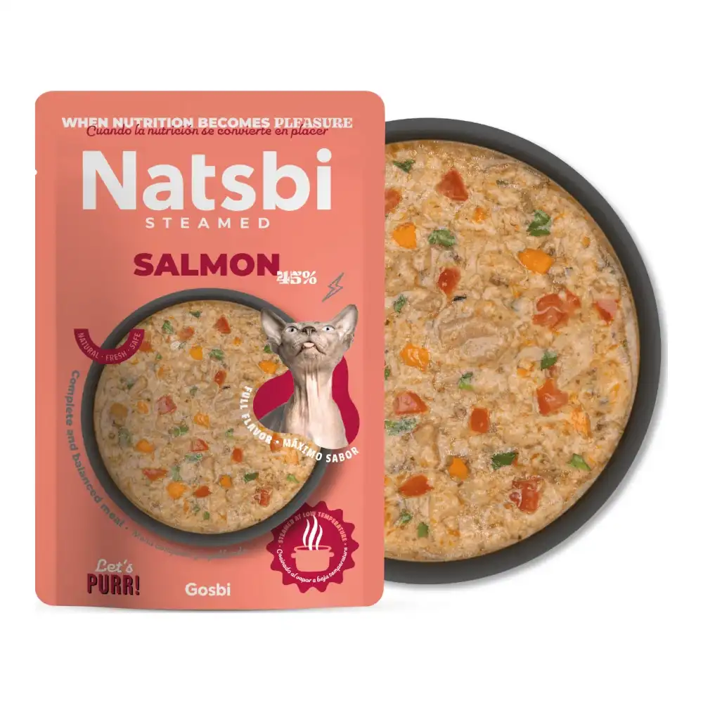 מזון טבעי לחתולים נטסבי Natsbi סלמון מזון טבעי לחתולים נטסבי Natsbi סלמון